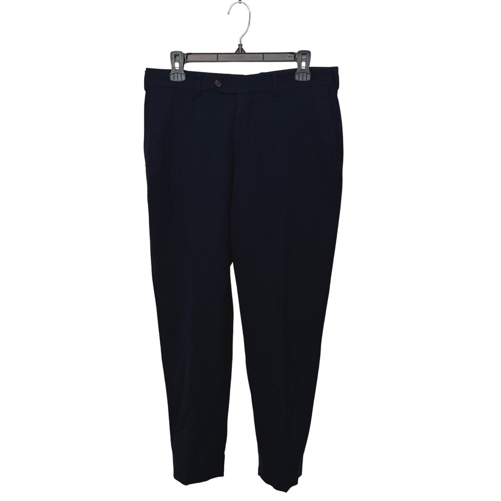 Suitsupply Pants Mens 32x29 Navy Traveller Italian Wool Lanificio Dress Trousers